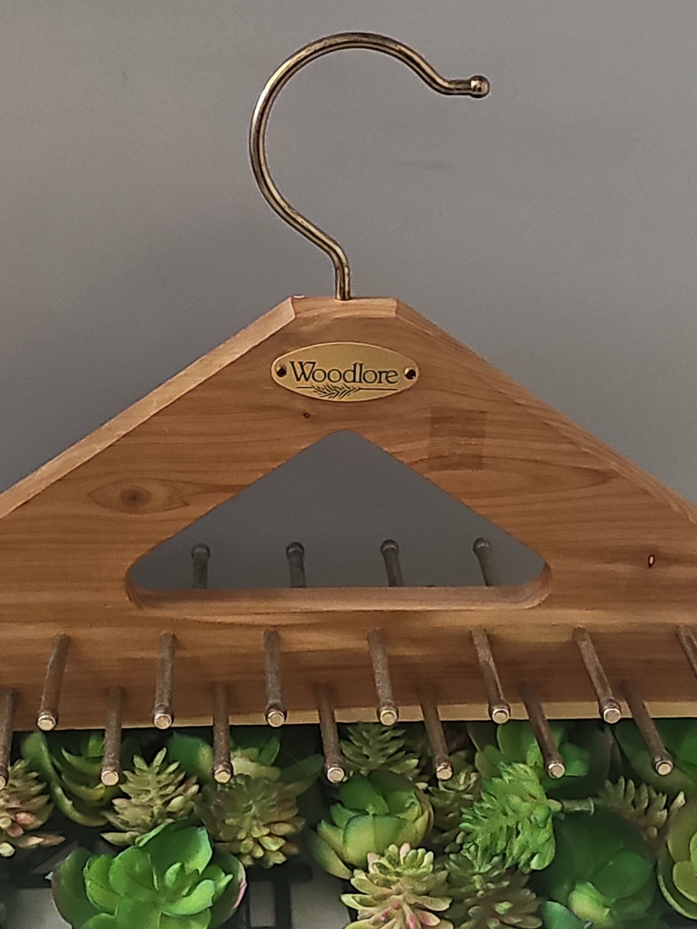 Woodlore Scarf, Belt, and Tie Hanger Organizer - Natural Cedar, 40 Pegs